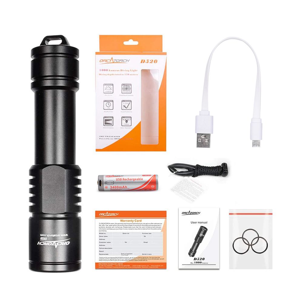 Orca D520 Dive Light
