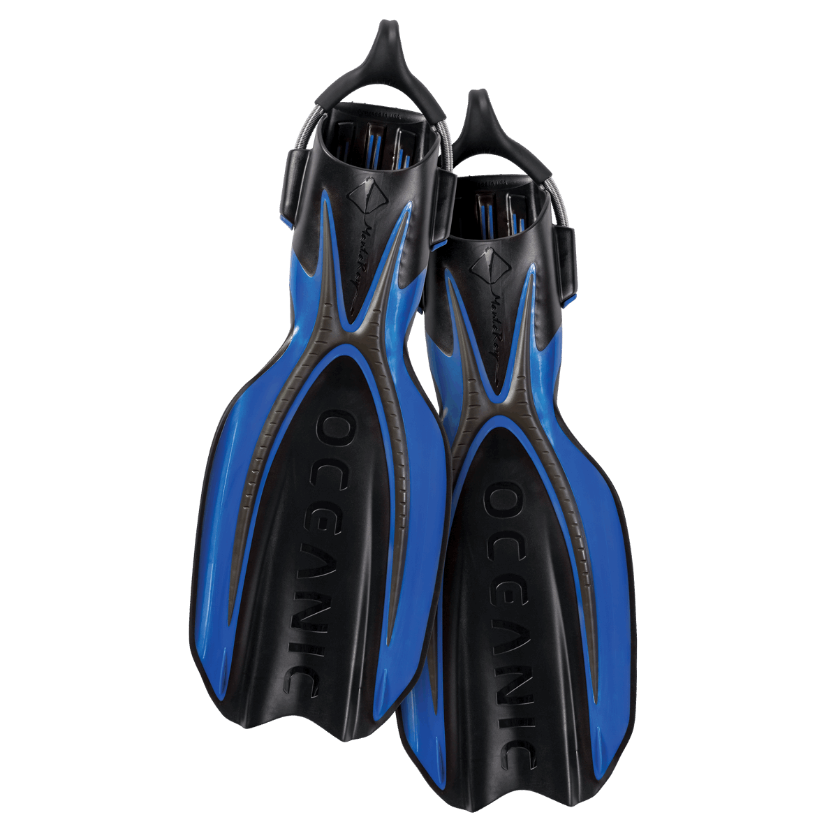 Oceanic Manta Open Heel Fins Blue/Black