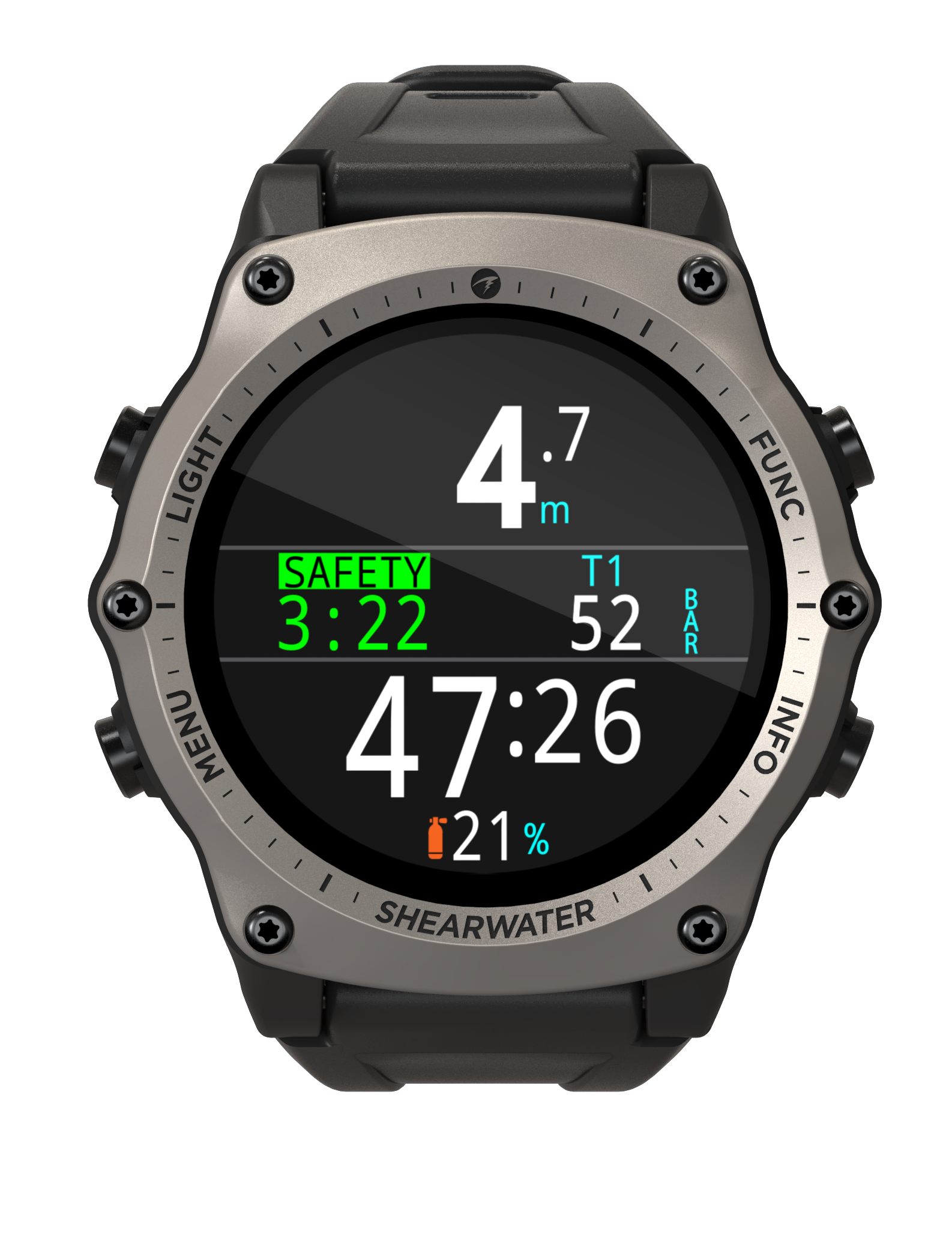 Shearwater Teric Silver Bezel