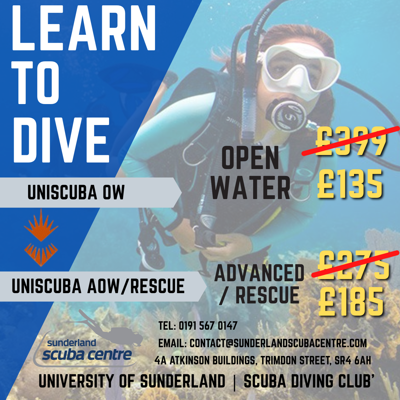 University of Sunderland | Scuba Diving Club
